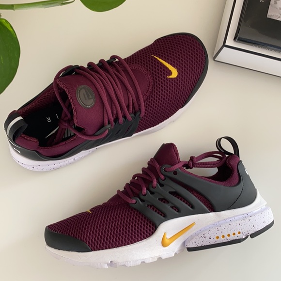 New burgundy Nike air presto custom running shoes - Picture 7 of 8